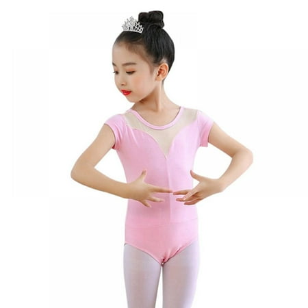 

BULLPIANO Toddler Girls Leotards Ballet Dance Outfits Solid Color Gymnastics Leotard Sleeveness Dance Classic Basic Outfits