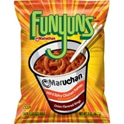 Funyuns Maruchan Hot & Spicy Chicken Ramen Onion Flavored Rings 2 oz Bag