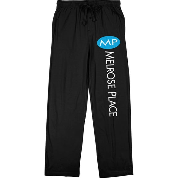 Melrose Place Logo Adult Black Sleep Pajama Pants
-Medium