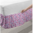 thumbnail image 2 of Love Bed Skirt, Hearts for Valentine Vertical Stripes Lines Ornament Romance Wedding, Elastic Bedskirt Dust Ruffle Wrap Around for Bedding Decor, 4 Sizes, Pale Mauve Purple, by Ambesonne, 2 of 2