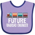 thumbnail image 3 of Inktastic Future Railroad Engineer Train Boys or Girls Baby Bib, 3 of 4