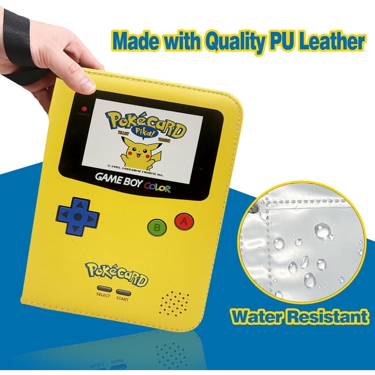 yellow card binder Homotte 9-Pocket Trading Cards Binder, 360 Slots, Yellow Card Holder, Waterproof Vinyl Album