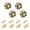 Brown Cream Roses, variant on JIALIOU Kitchen Cabinet Knobs Round Zinc Drawer Pulls, Red Yellow Stars Sparks Lightning, 4 Pack