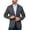 Grey, variant on Men's Casual Blazer Suit Jackets, Water Resistant Softshell Lightweight Slim Sport Coat for Outdoor Travel ( Grey 3XL )