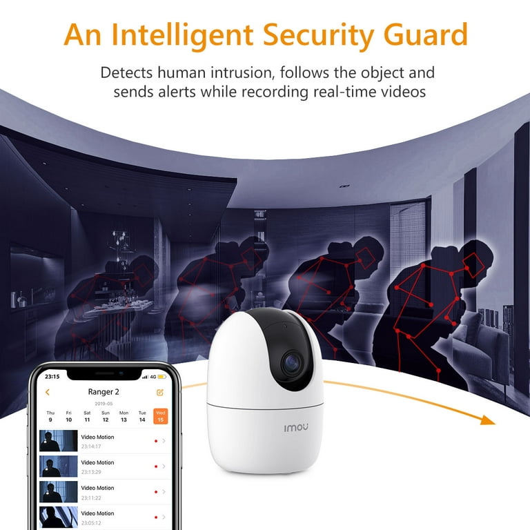 Imou Indoor Baby Surveillance Camera for Home Bedroom Security Wifi 1080P  IP Camera Human & Sound Detection,Night Vision 