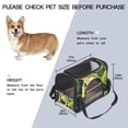 thumbnail image 2 of Frog Premium 900D Oxford Fabric Pet Carrier - Stylish & Durable Pet Bag for Small Dogs & Cats - Spacious 17x10x11.8 in with Sherpa Base & Nylon Webbing, 2 of 7