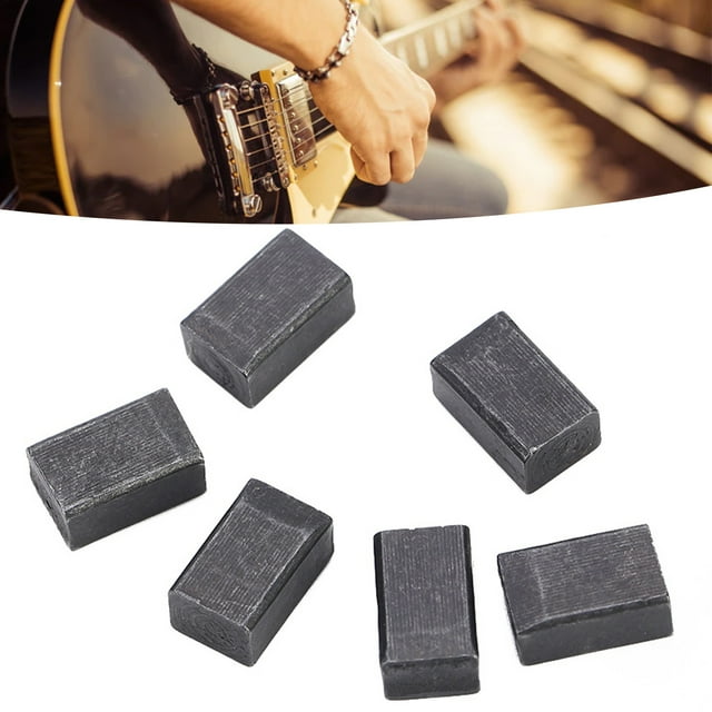 6pcs Electric Guitar Tremolo Bridge Saddle Clamp Locking String Insert Block for Luthiers and Guitarists