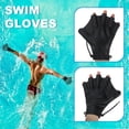 thumbnail image 4 of Uxcell 8 Inch Swim Gloves, 2 Set Silicone Swimming Gloves White, 4 of 7