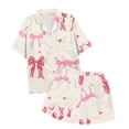 thumbnail image 5 of Ensemble de Pyjamas en Satin pour Garçons Manches Courtes Imprimé Pyjamas Boutonnés Ensemble de Pyjamas Classiques pour Enfants Pyjamas pour Garçons Filles Mode, 5 of 5