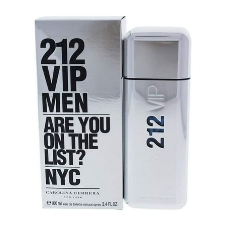 212 Vip Men by Carolina Herrera Eau de Toilette 3.4 Oz Spray For Men