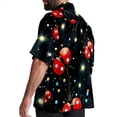 thumbnail image 3 of Seven Starred Ladybird Men's Short Sleeve Beach Shirts Button Down Poplin Casual Printed Summer Unisex, 3 of 6