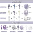 thumbnail image 4 of Pastel Purple White Balloon Arch Double Stuffed, Light Lavender Pearl Balloon Garland Kit with Metallic Lilac Silver Color for Bridal Shower Wedding Birthday Graduation Mothers Day Party Decoration, 4 of 8