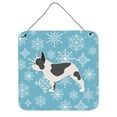 thumbnail image 1 of Winter Snowflake French Bulldog Wall or Door Hanging Prints, 1 of 1