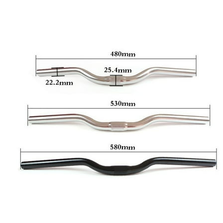 Aluminum Alloy Bike Handlebar Accessories for Bicycle Use Silver 530mm