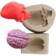 thumbnail image 1 of Moldes de silicona Yuxing en forma de corazón y cerebro para Halloween, 1 of 5