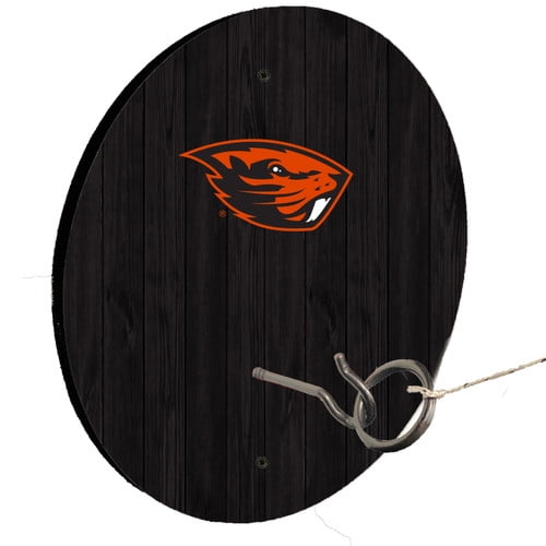 Oregon State University Black Ring Toss Lawn Game