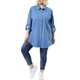 thumbnail image 2 of Camisas de mujer de tallas grandes Agnes Orinda, parte superior de chambray, camisas de mezclilla con botones 6X azul, 2 of 7