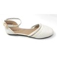 thumbnail image 3 of Victoria K Women's Basket Weave With Braid Straps Ballerina Flats, 3 of 5