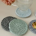 thumbnail image 4 of Visland Anti-deformed Woven Tea Coaster Non-slip Cotton Line Table Coffee Woven Cup Pad Kitchen Tools, 4 of 8