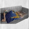 thumbnail image 6 of Urban Soft Flannel Fleece Blanket, Night View of Big Ben and Westminster Palace Parliament Square London England, Cozy Plush for Indoor and Outdoor Use, 50" x 60", Blue Grey Yellow, by Ambesonne, 6 of 6