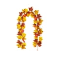 thumbnail image 2 of Cevemin Artificial Rattan With Faux Maple Leaves Fall Outdoor Decor - Multicolor Plastic Maple Leaf Vine for Halloween Thanksgiving Home Party Wall Hanging Decorations, 2 of 6
