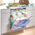 thumbnail image 2 of Yayeee Magnetic Dishwasher Cover for The Front Decoration Home Kitchen Machine Sticker Protector, Pink Marble Pattern, 2 of 6
