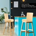 thumbnail image 2 of PiccoCasa Stretch Spandex Bar Stool Cover for Short Back Chair Champagne 2, 2 of 8