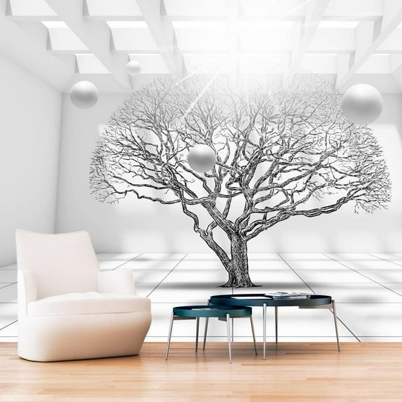 Tiptophomedecor 3D Illusion Wallpaper Wall Mural - Tree Of Future