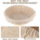 thumbnail image 5 of 15X Cesta redonda para fermentación de pan, forro de tela para fermentación de pan de masa madre, banneton de tela, cubierta de cesta de masa para hornear de ratán natural, 5 of 8