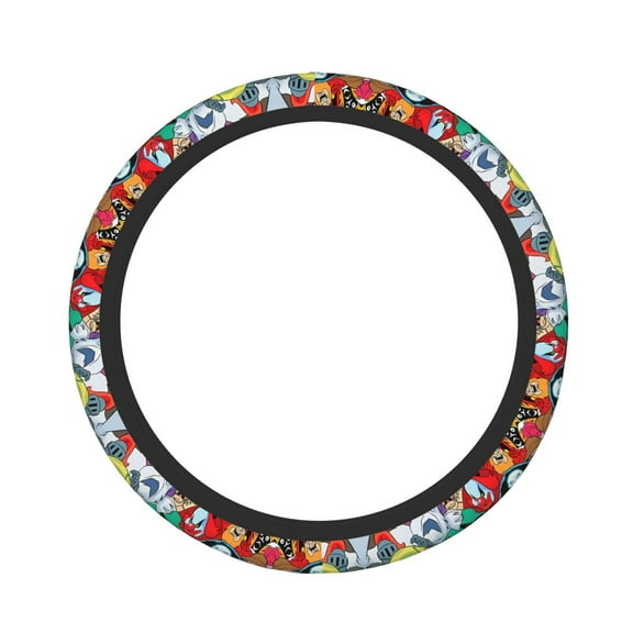 Saiise Scooby-Doo Print Steering Wheel Covers for Car,Truck and SUV,Universal 15 inch Steering Wheel Cover Protection