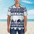 thumbnail image 4 of Kll Men'S Hawaiian Shirt Short Sleeve Button Down Beach Shirts-Sea Underwater Animals1, 4 of 8