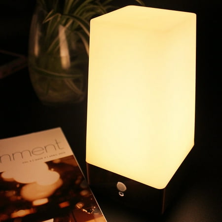 - Wireless PIR & Motion Sensor LED Night Light Step Light Btry-powered Light-sensitive 3 Modes Decorative Lamp (Square Shape)