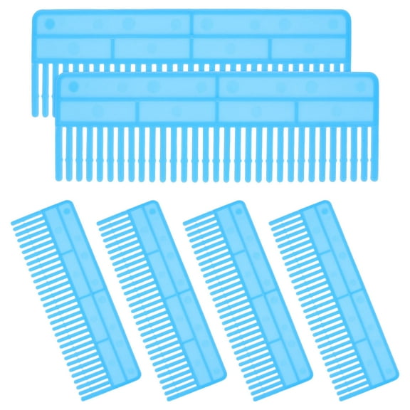 WRITWAA 6Pcs Plastic Dividers For Storage Bins Moving Blue Item Separation Efficient Storage