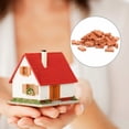 thumbnail image 4 of QUTETN 100 Pcs Micro Landscape Bricks Mini Models Miniature Ornament Building Blocks Red Dollhouse Chimney Sand Table, 4 of 6