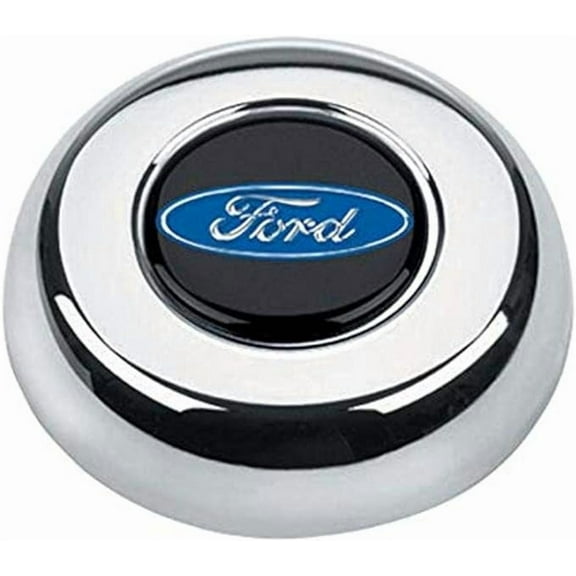 Grant 5685 Chrome Horn Button (Ford Blue Oval)