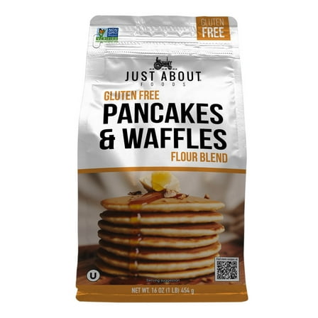 Just About Foods Gluten Free Pancakes and Waffles Flour Blend 1 lb