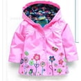 thumbnail image 1 of Kids Children Girl Flowers Hooded Waterproof  Windproof Raincoat Jacket Outwear, 1 of 2