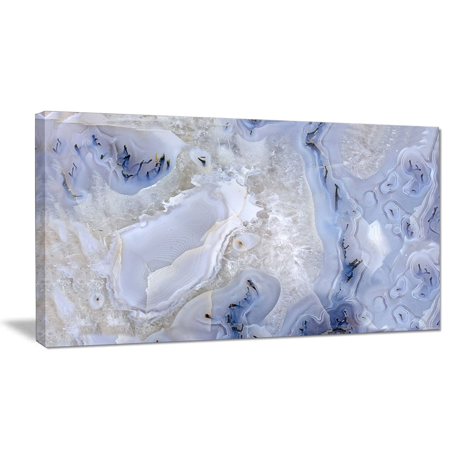 Design Art Agate Stone Background Abstract Canvas Wall Art Print