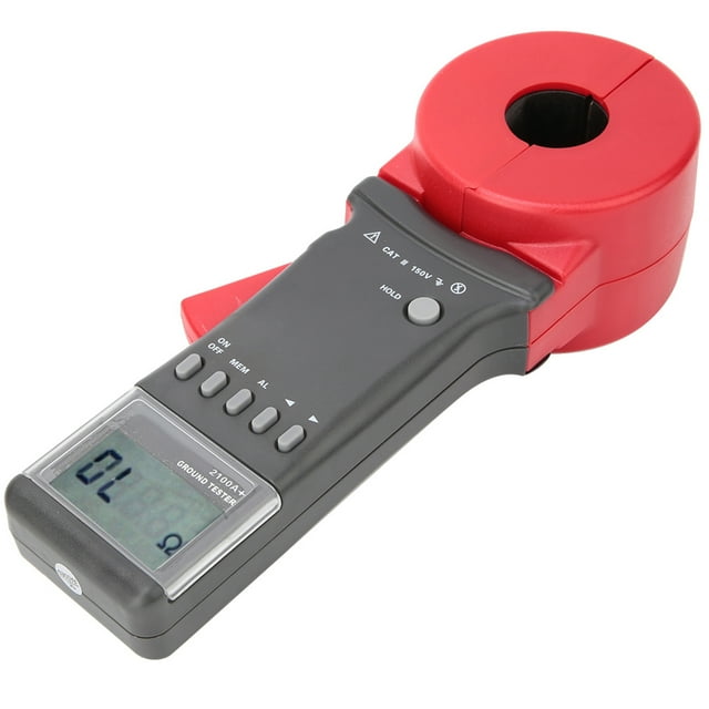 Etcr2100a + Pince Numérique, Testeur de Résistance à la Terre, Plage de Résistance: 0,01-200 Ohm Embouchure Ronde