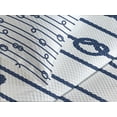 thumbnail image 4 of Ambesonne Navy Quilted Bedspread Set 2 Pcs, Sea Marine Nautical Knots, Twin Size, Navy Blue and White, 4 of 5