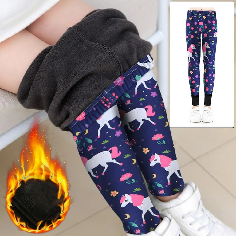 Blue Red Flames Fire Baby Girls Toddler Leggings Kids Yoga Pants Dance  Active Tights 5T