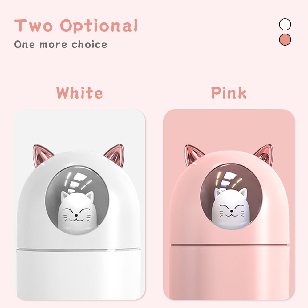 EIMELI Mini Humidifiers for Home, For Baby Ultrasonic Cold Mist Humidifiers For Small Rooms The Portable Humidification Unit Is Perfect For Office High And Low Fog,White