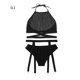 thumbnail image 1 of Conjunto de lencería sexy para mujer Conjunto de sujetador de malla con diseño de malla Conjunto de sujetador transparente para niña, L Sweethay XX000162-03, 1 of 7