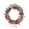 thumbnail image 3 of Butterfly Flower Wreath 15.7 Inch Artificial Spring Easter Door Wall Decoration for Hotel Restaurant Shop Window Home Decor Reusable 1 Piece, 3 of 6