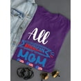 thumbnail image 3 of All American Mom Hearts T-Shirt Women -Image by Shutterstock, Female 3X-Large, 3 of 4