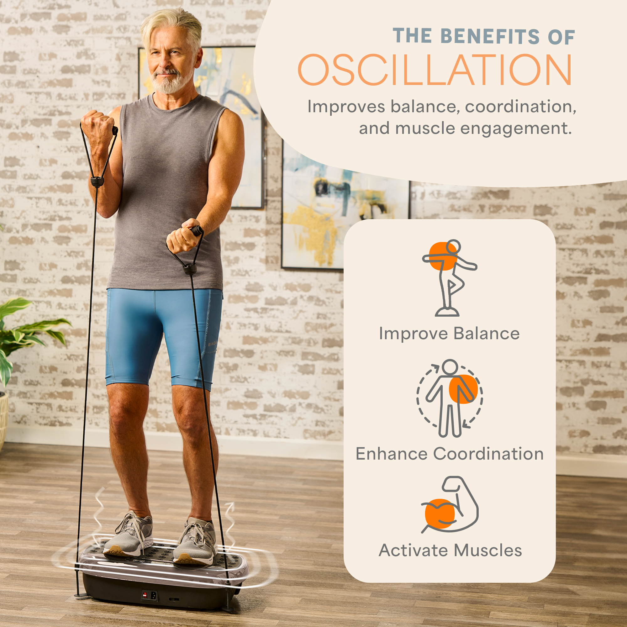 Lifepro HexaPlate Lite Vibration Plate Exercise Machine – Full Body Vibrating Plate for Weight Loss, Lymphatic Drainage & Recovery – Compact Home Workout with Magnetic Acupoints & Remote - Bronze