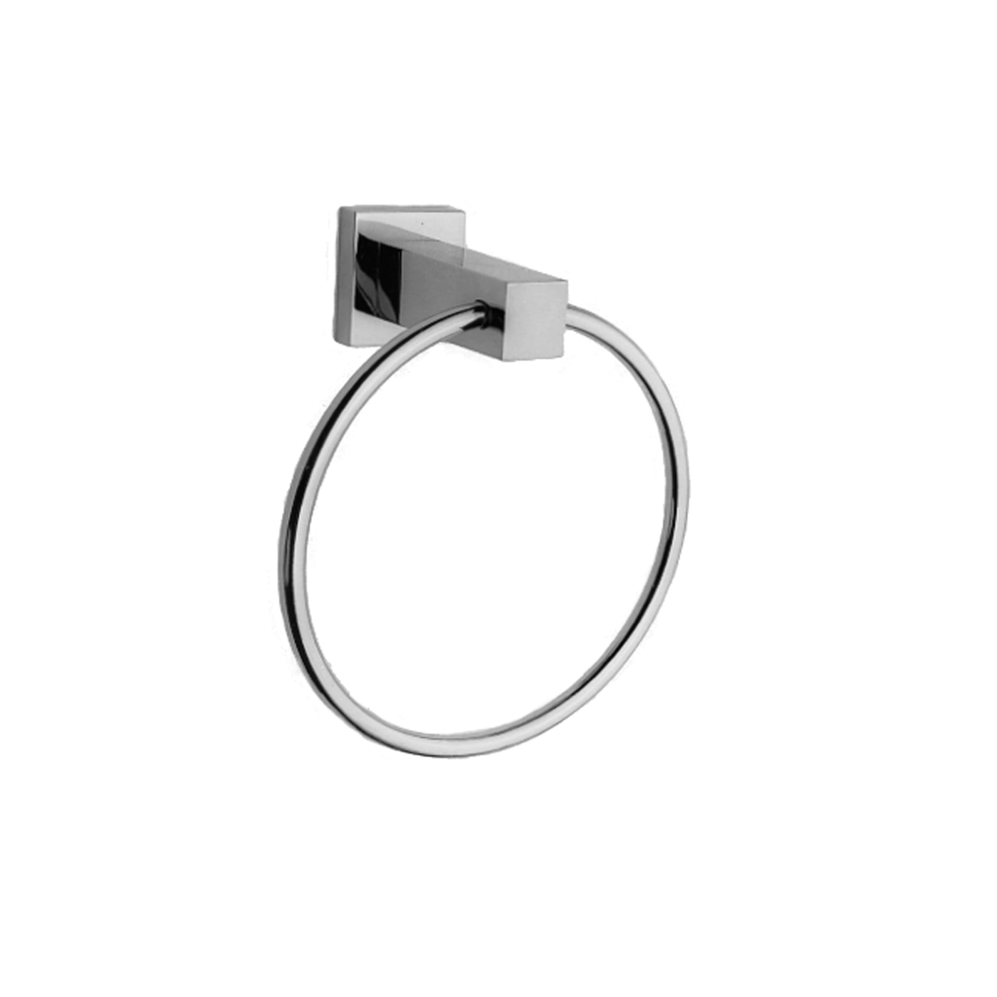 Newport Brass 19-09 Polished Chrome Cube 2 Solid Brass Towel Ring ...
