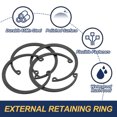 thumbnail image 3 of Uxcell Internal Retaining Rings, C-Clip Snap Ring Internal Retaining Circlip Snap 75 mm, 3 of 7
