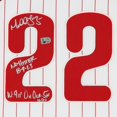 thumbnail image 3 of Framed Michael Lorenzen Philadelphia Phillies Autographed White Authentic Jersey with Multiple Inscriptions - Limited Edition of 22 - Fanatics Authentic Certified, 3 of 3