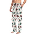 thumbnail image 5 of joogoo Men's Pajama Pants Christmas Candy Cane Bows Soft Long Sleep Lounge Pjs Bottoms S, 5 of 7